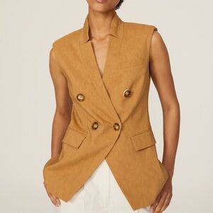 Veronica Beard Amika Linen Vest
